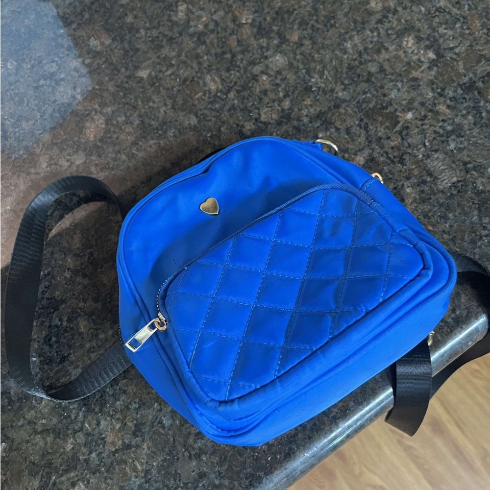 Blue small carry on bag